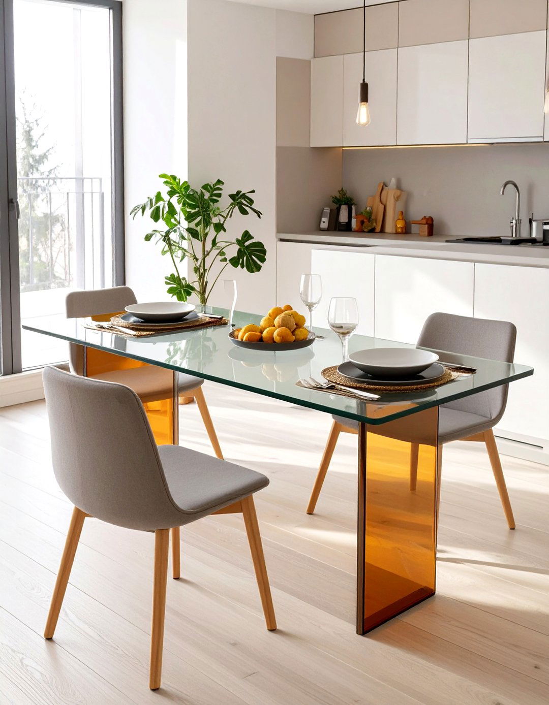 A Pair of TV Trays as a Kitchen Table - 30 what are space-saving kitchen table ideas ideas