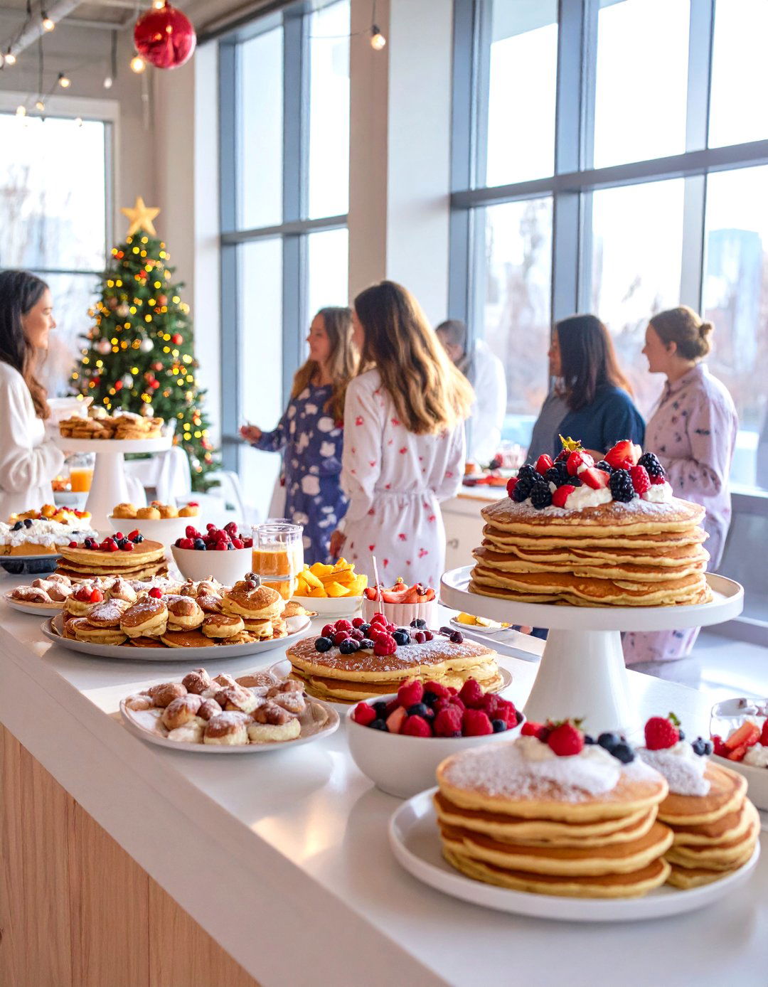 A Pajama and Pancakes Party - 30 office holiday party ideas