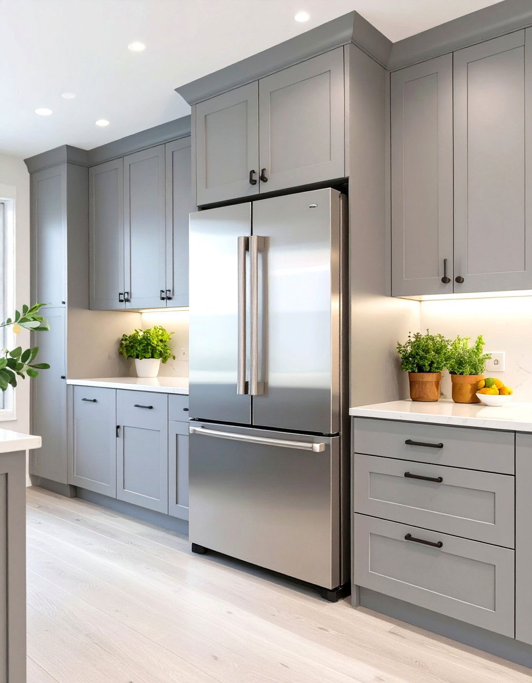 A Panel Ready Refrigerator - 30 transitional kitchen design ideas