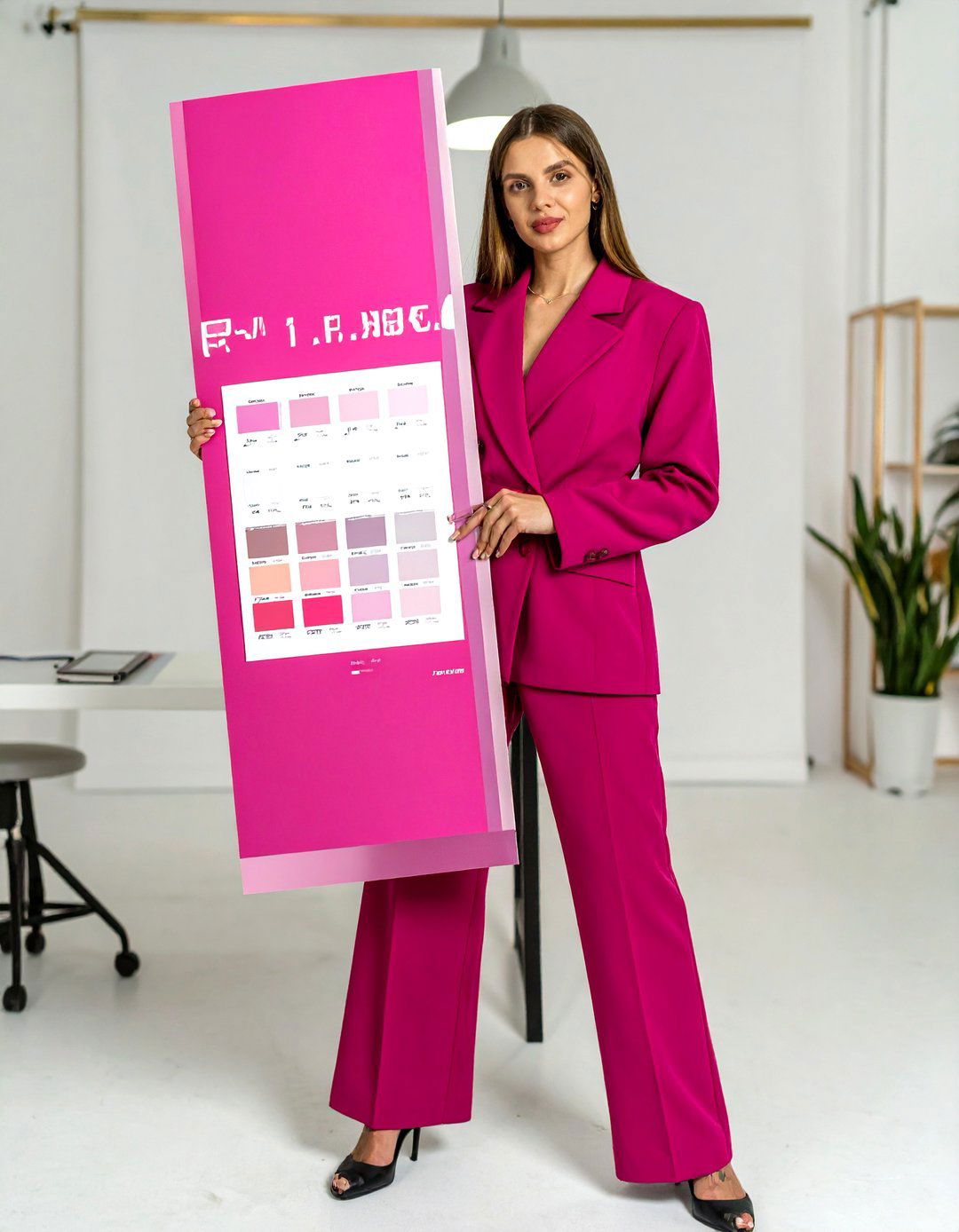 A Pantone Color Swatch Costume - 30 office halloween costume ideas