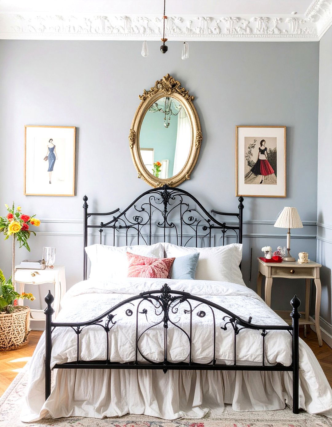 A Parisian Apartment Bedroom - 30 girl bedroom ideas for small rooms