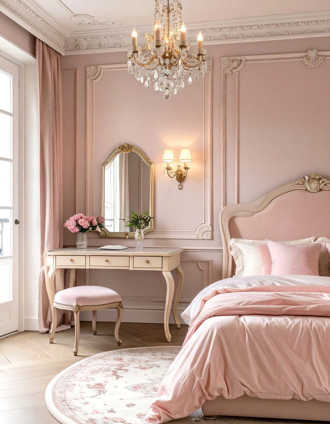 A Parisian Chic Guest Quarters and Workspace - 30 guest room office ideas