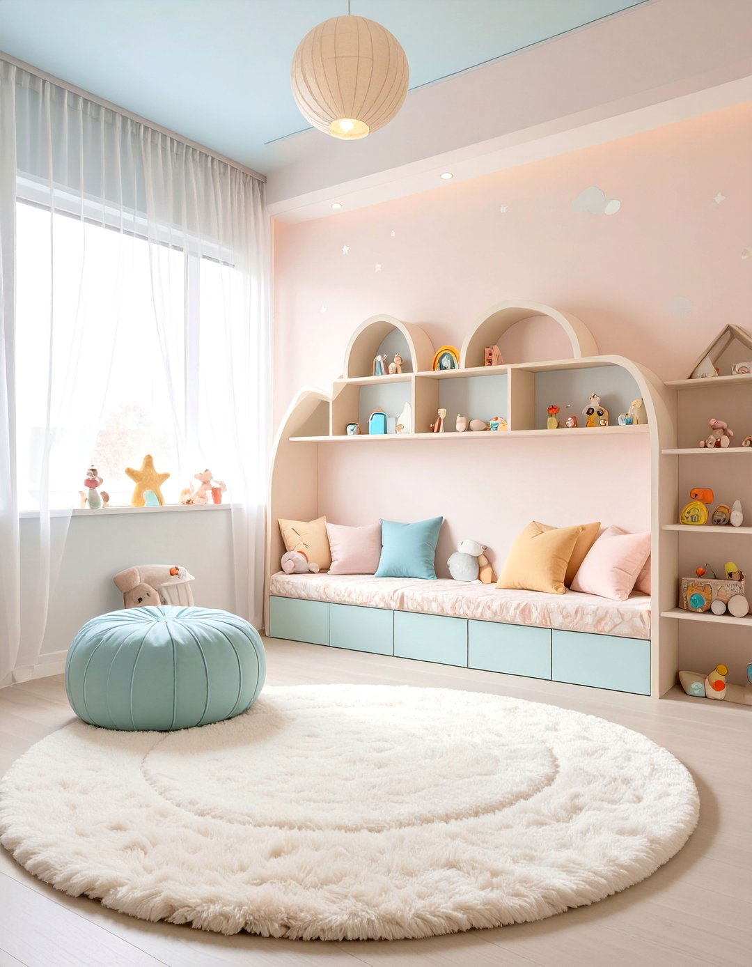 A Pastel Wonderland Game Room - 30 kids game room ideas