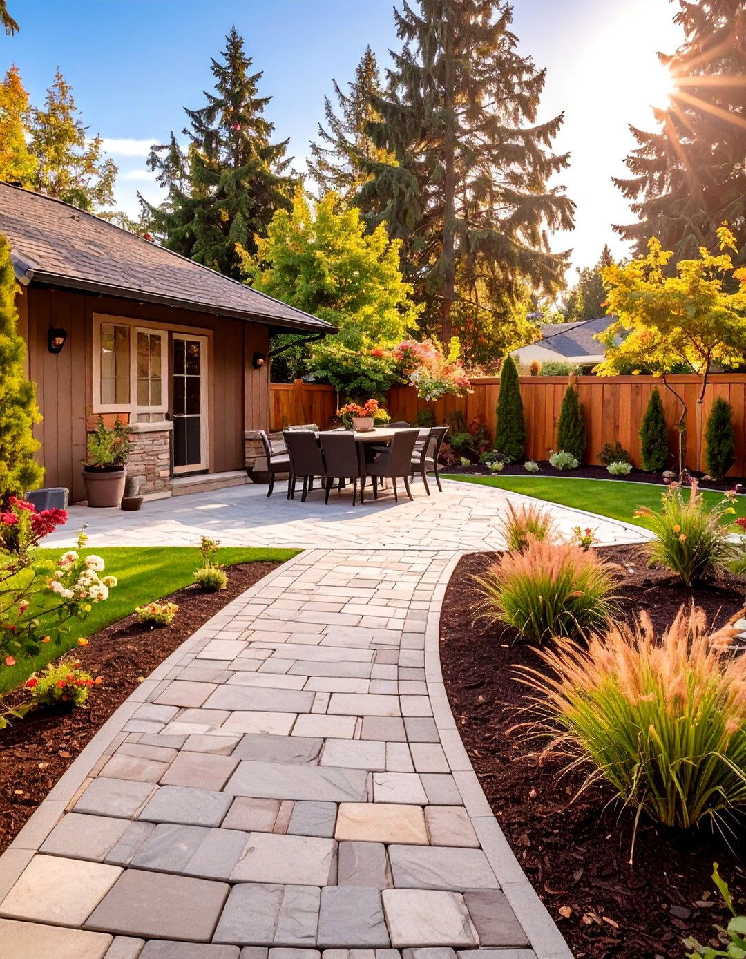 30 Backyard Simple Paver Patio Ideas for Your Yard - We Love Home Blog