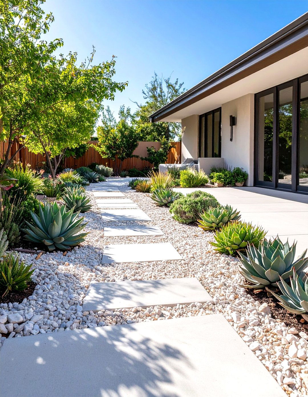 A Pea Gravel Patio Border - 30 inexpensive ways to cover concrete patio ideas