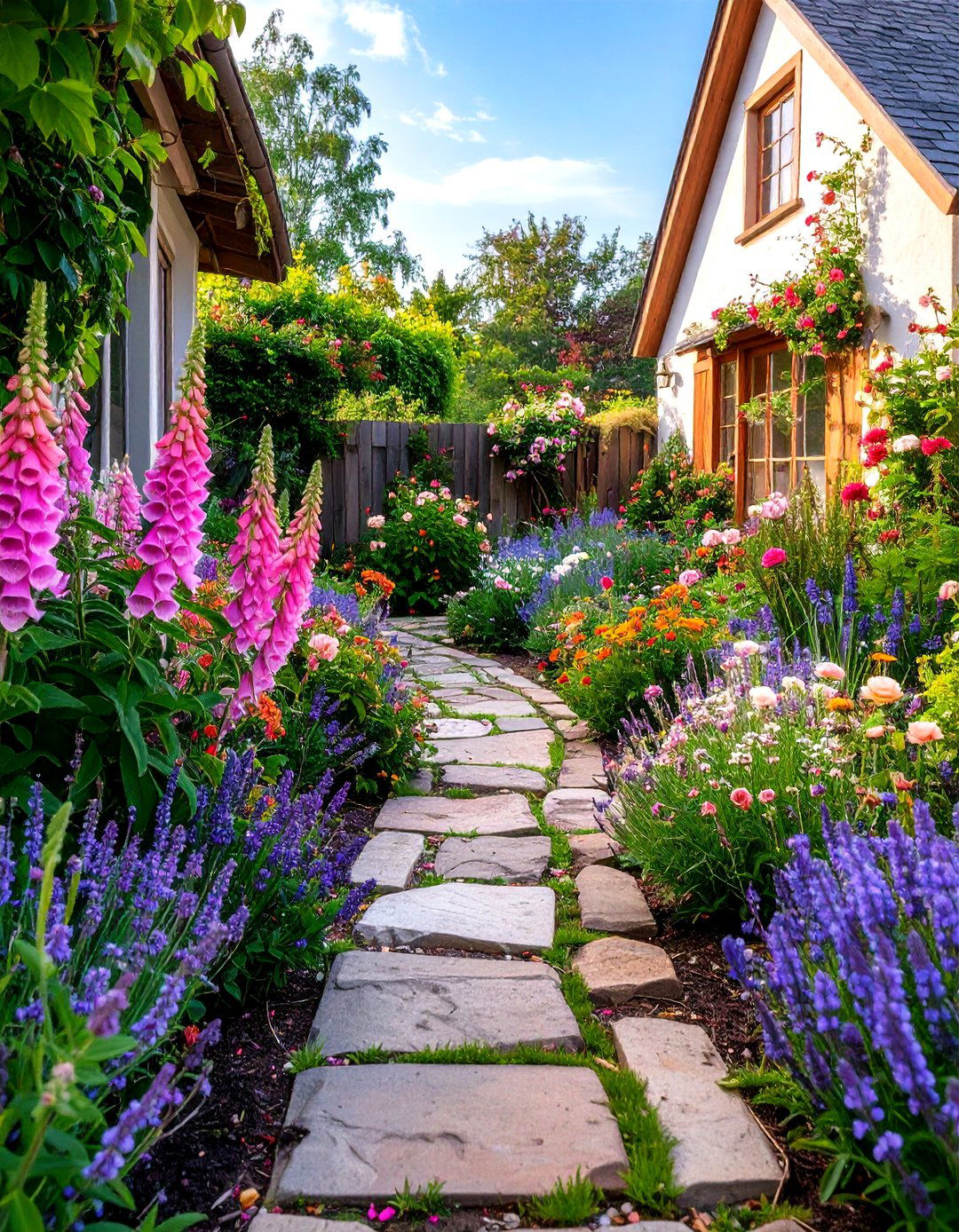A Perennial Cottage Garden - 30 perennial garden ideas