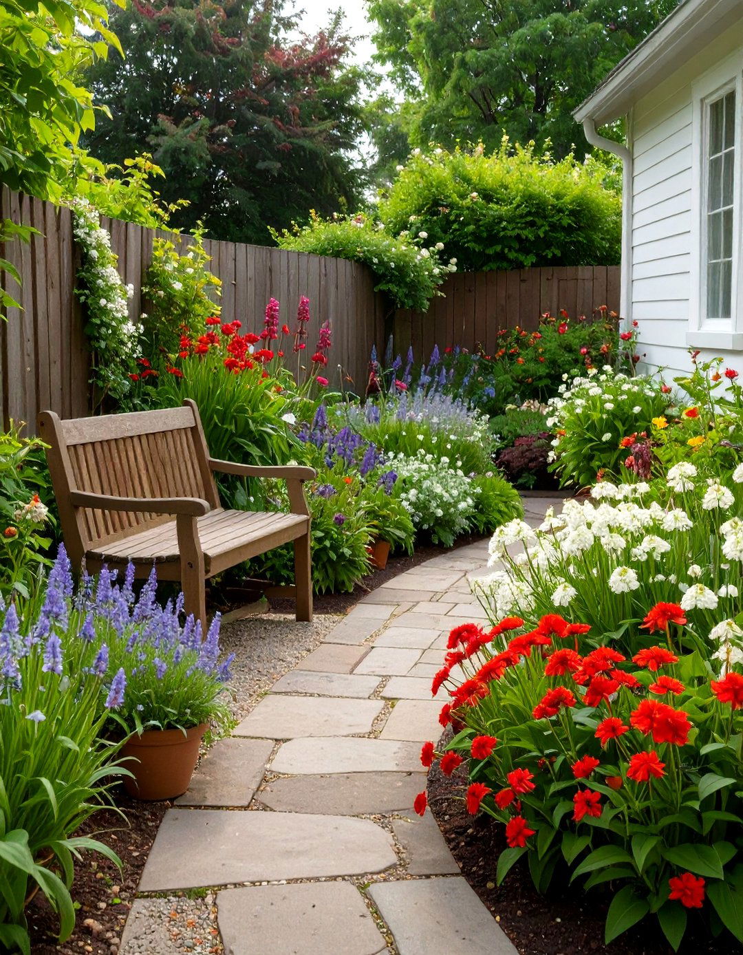 A Perennial Garden with Bold Foliage - 30 perennial garden ideas
