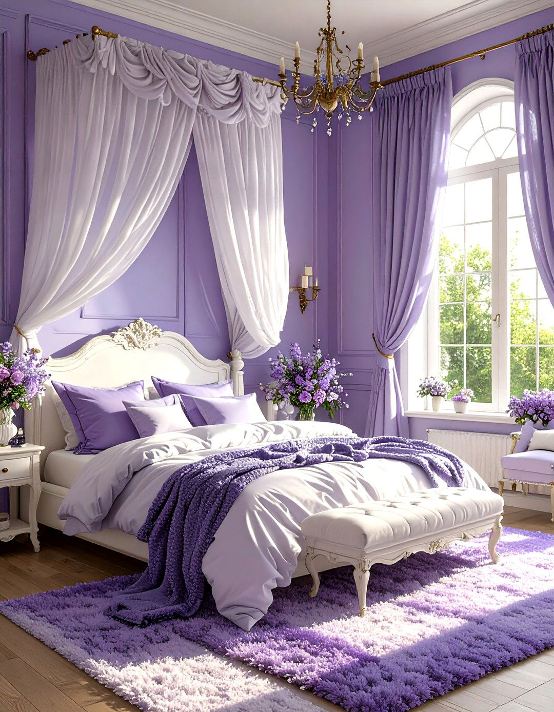 A Periwinkle and White Dreamscape - 30 blue and white bedroom ideas