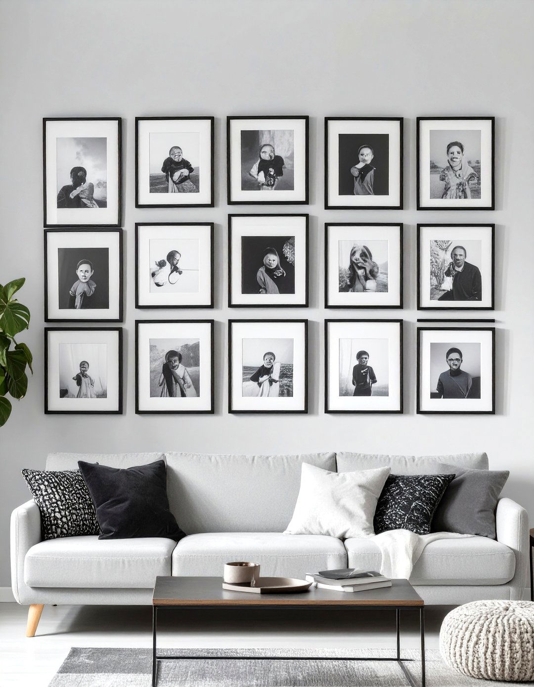 A Personal Photography Black and White Wall - 30 ideas for wall decor