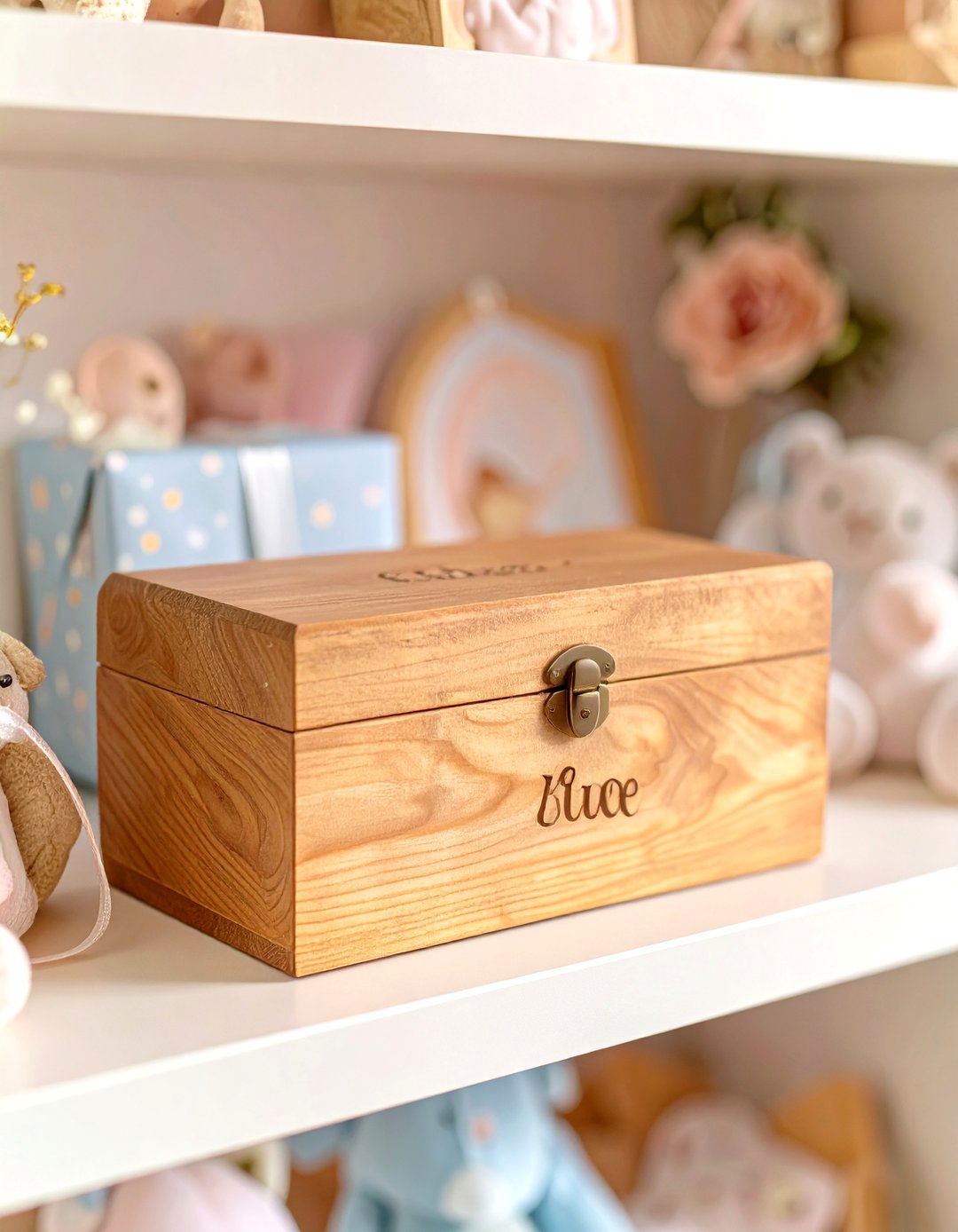 A Personalized Keepsake Box - 30 baby shower gifts ideas