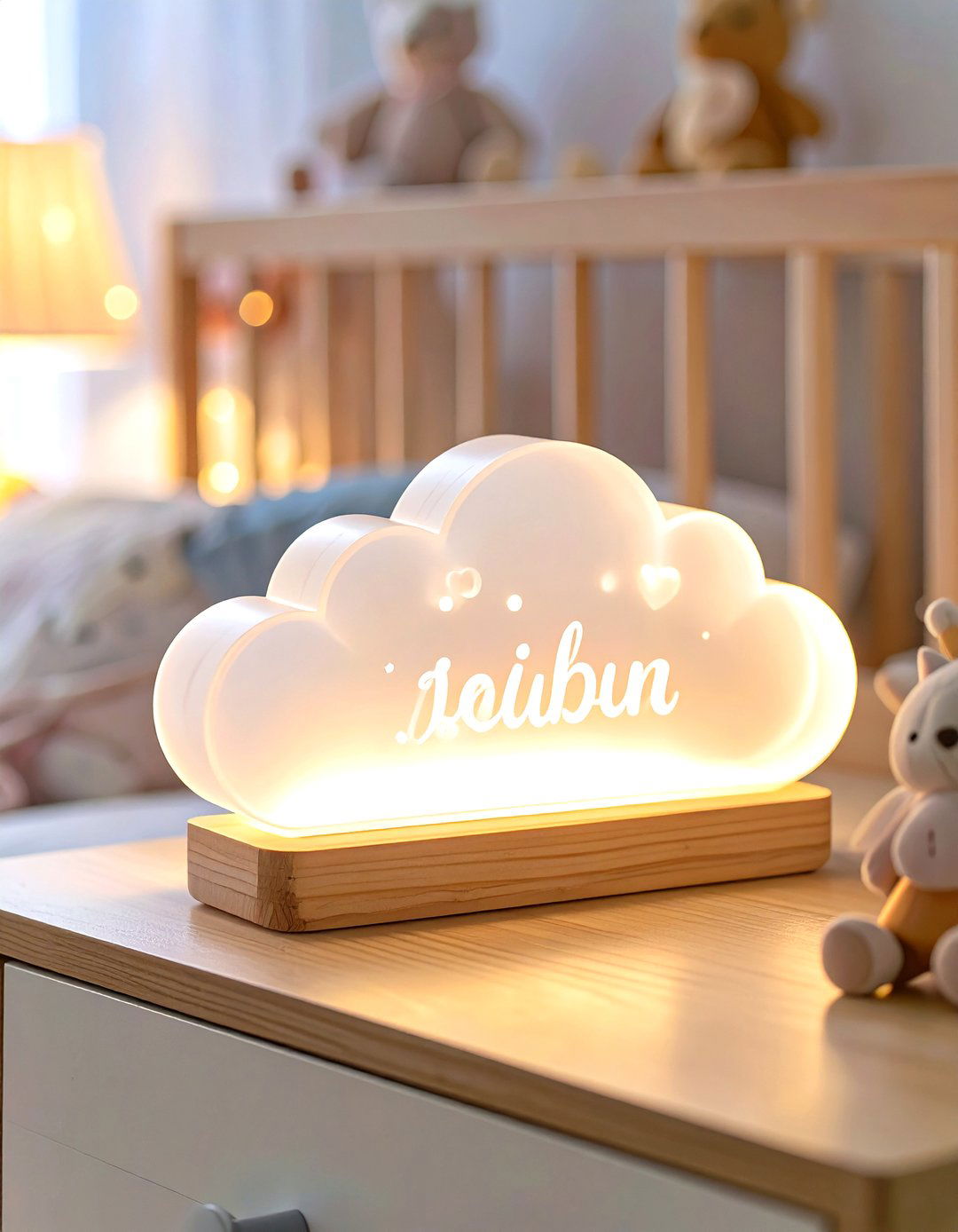 A Personalized Nursery Night Light - 30 girl baby shower gift ideas