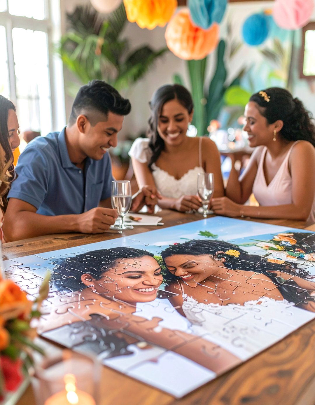 A Personalized Puzzle Wedding Shower - 30 wedding shower ideas