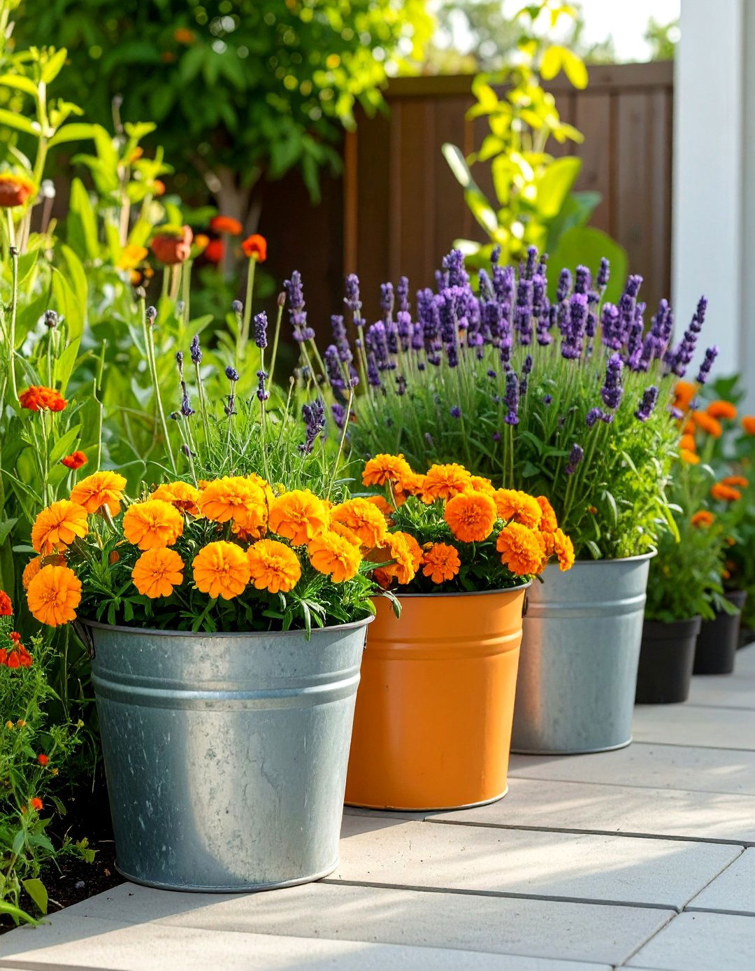 A Pest Repelling Companion Garden - 30 bucket garden ideas