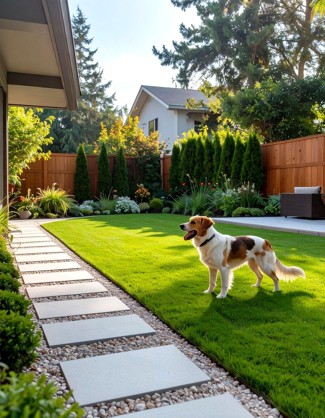 A Pet Friendly Backyard Layout - 30 free landscape design online ideas
