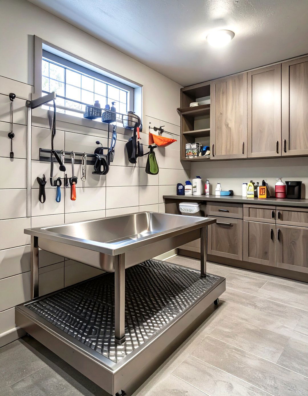 A Pet Grooming and Play Area - 30 cool garage makeover ideas