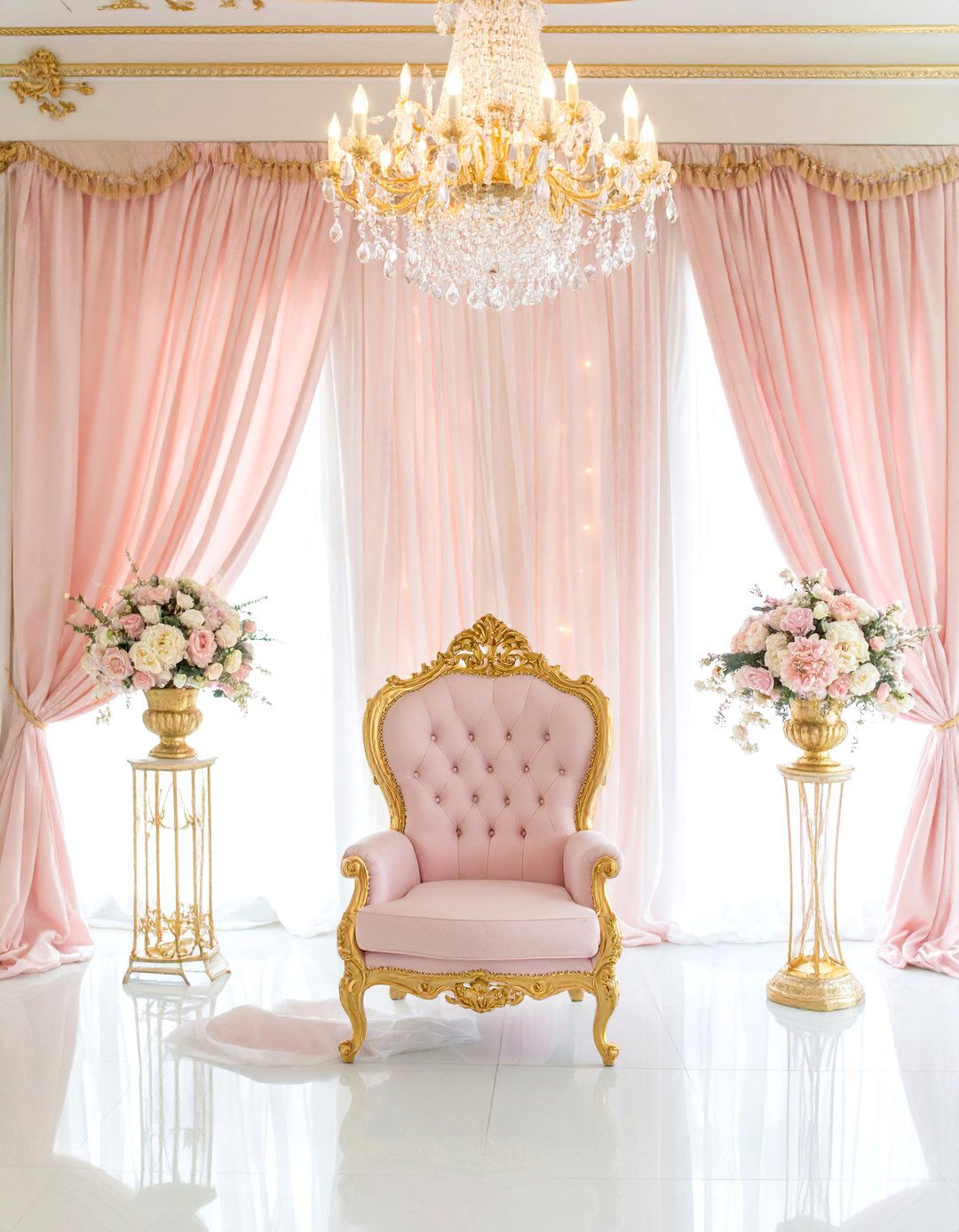 A Pink and Gold Princess Party - 30 girl baby shower ideas