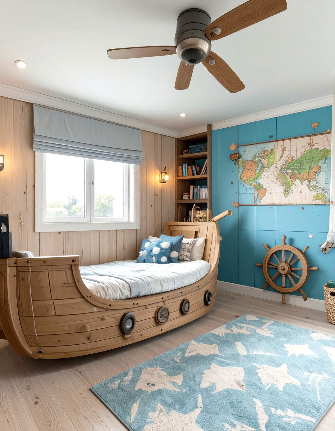 A Pirate Ship Game Room - 30 kids game room ideas
