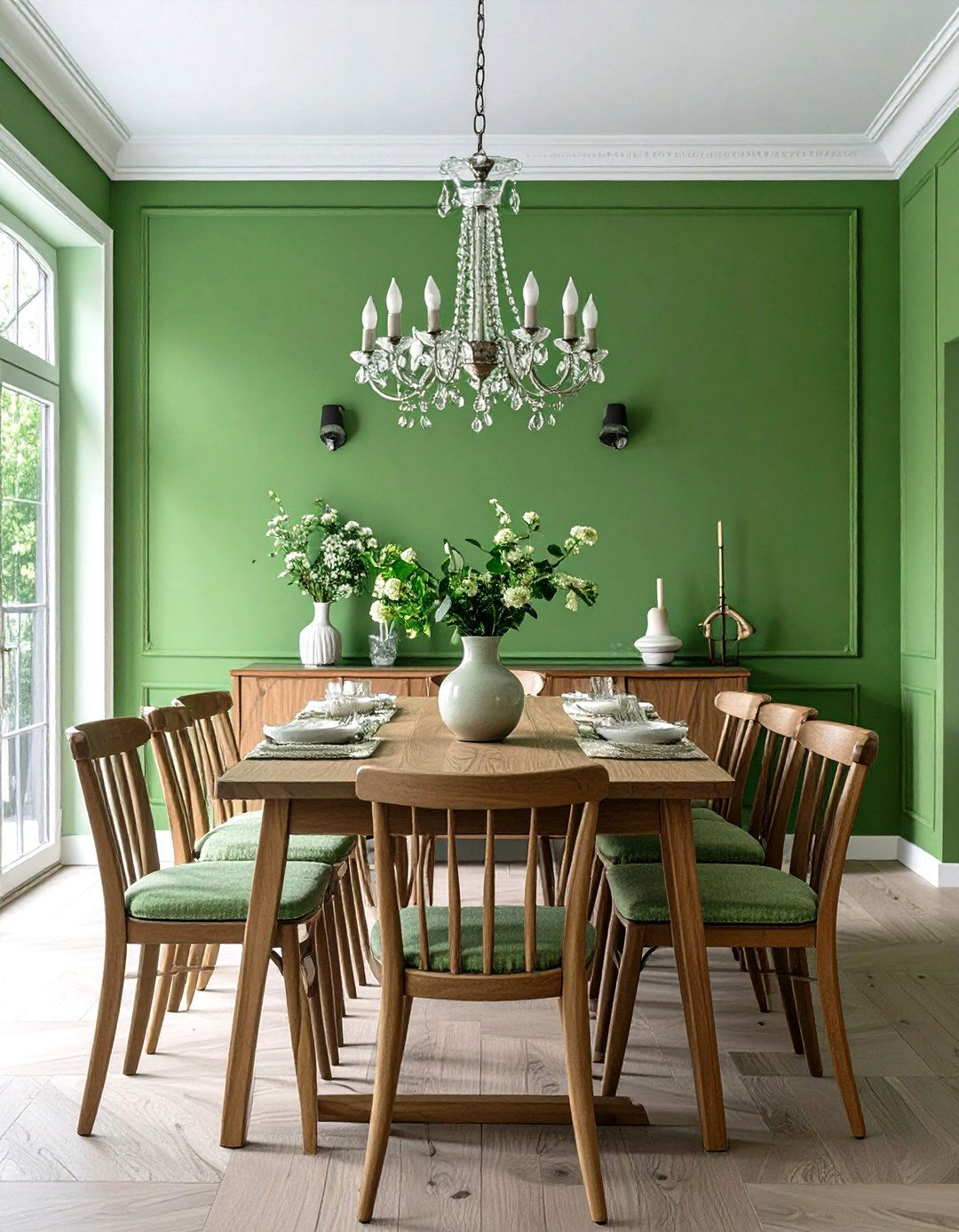 A Pistachio Green Dining Room for Cheerful Gatherings - 30 green interior design ideas