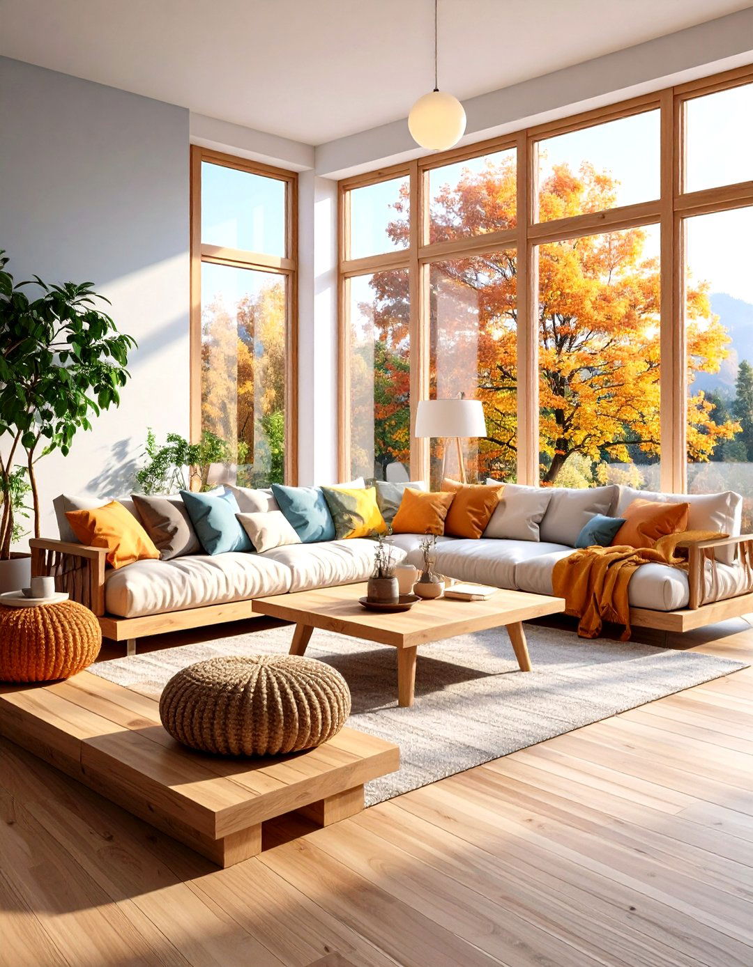 A Platform for Conversation - 30 living room bay window ideas