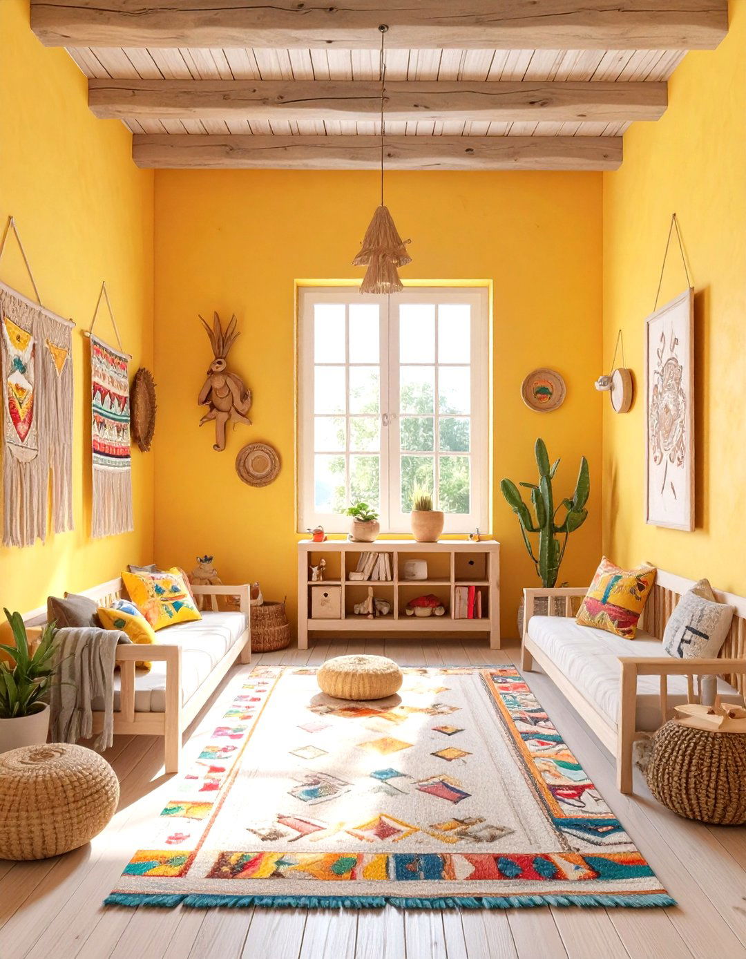 A Playful Childrens Room with Folk Art Decor - 30 mexican interior design ideas