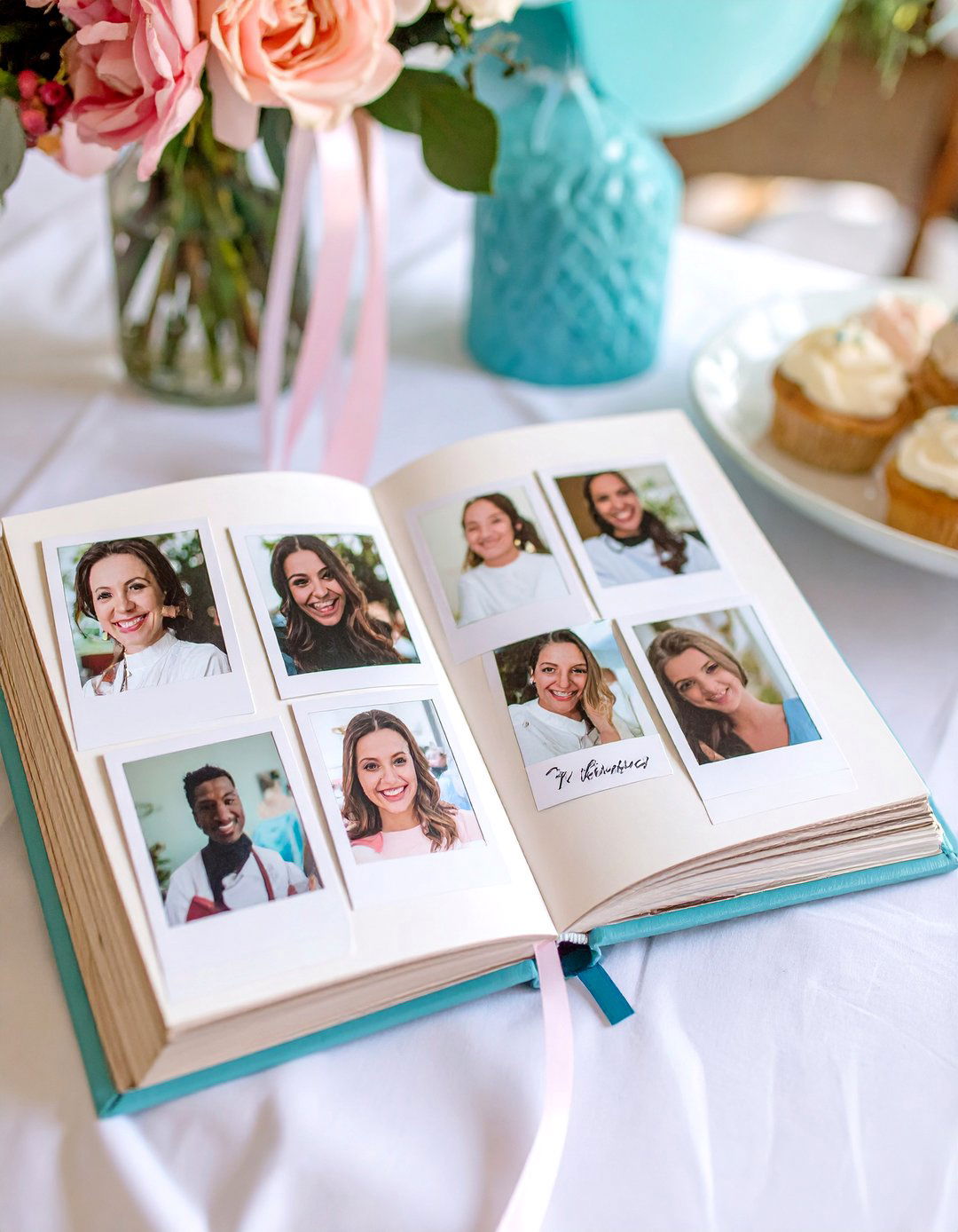 A Polaroid Photo Album Guest Book - 30 baby shower guest book ideas