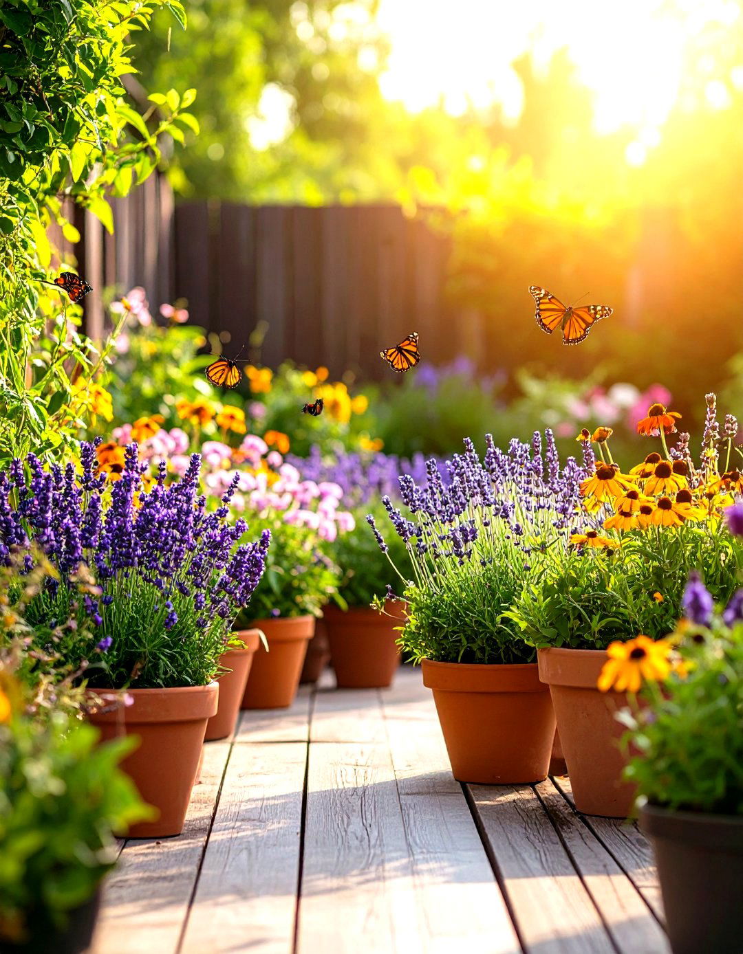 A Pollinator Friendly Patio Garden - 30 patio garden ideas