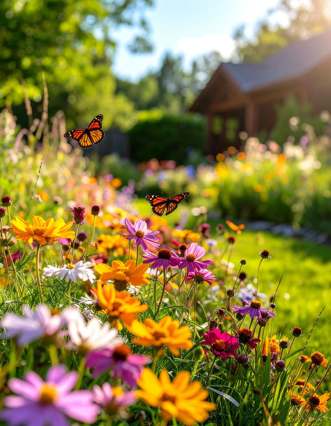 A Pollinator Friendly Wildflower Meadow - 30 large backyard landscaping ideas