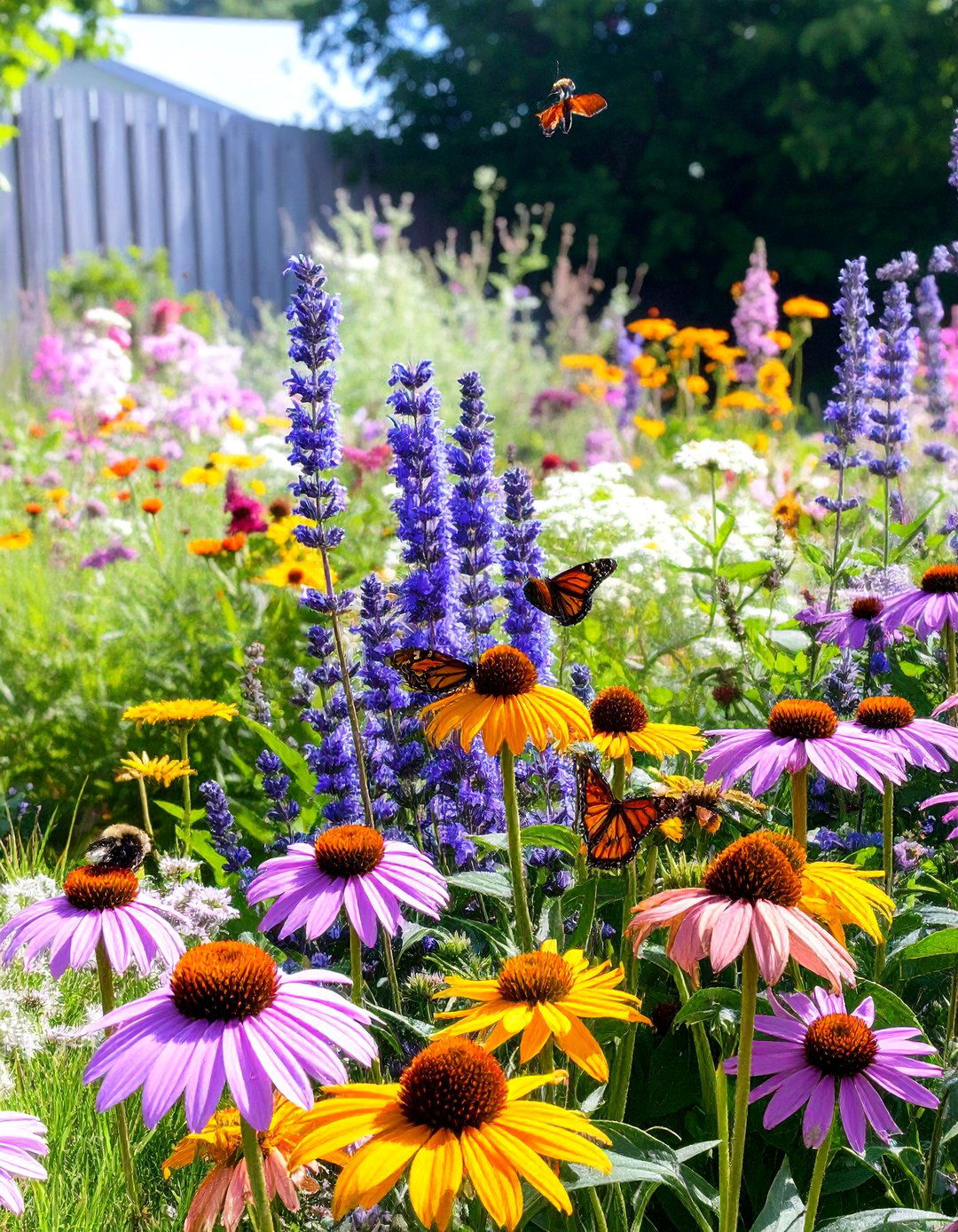 A Pollinator Haven Wildflower Garden - 30 wildflower garden ideas
