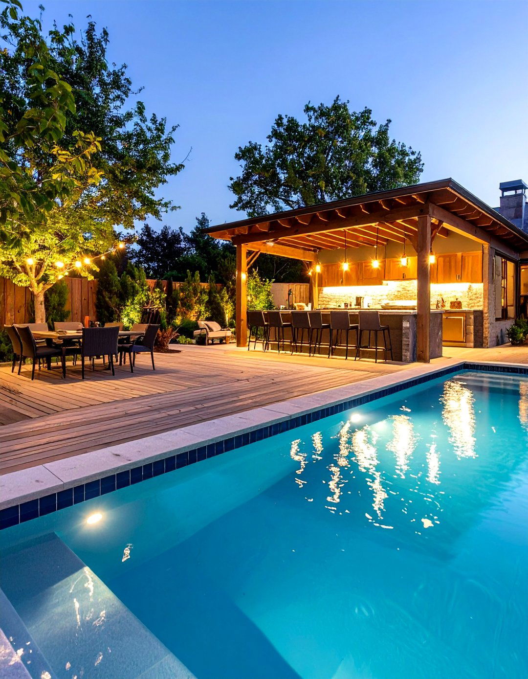 A Pool with a Swim Up Bar - 30 pool ideas for backyard