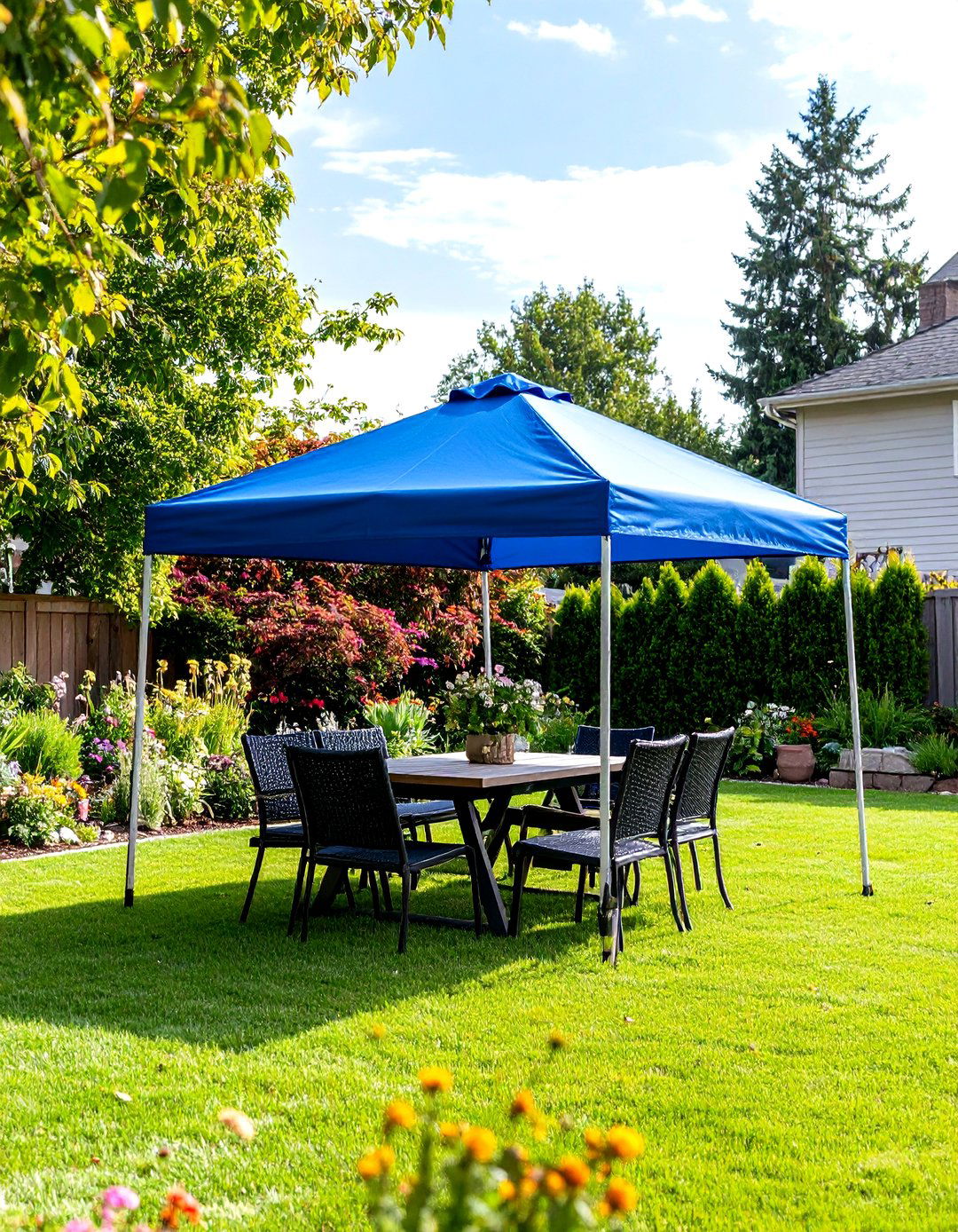 A Pop Up Canopy for Temporary Shade - 30 outdoor shade ideas