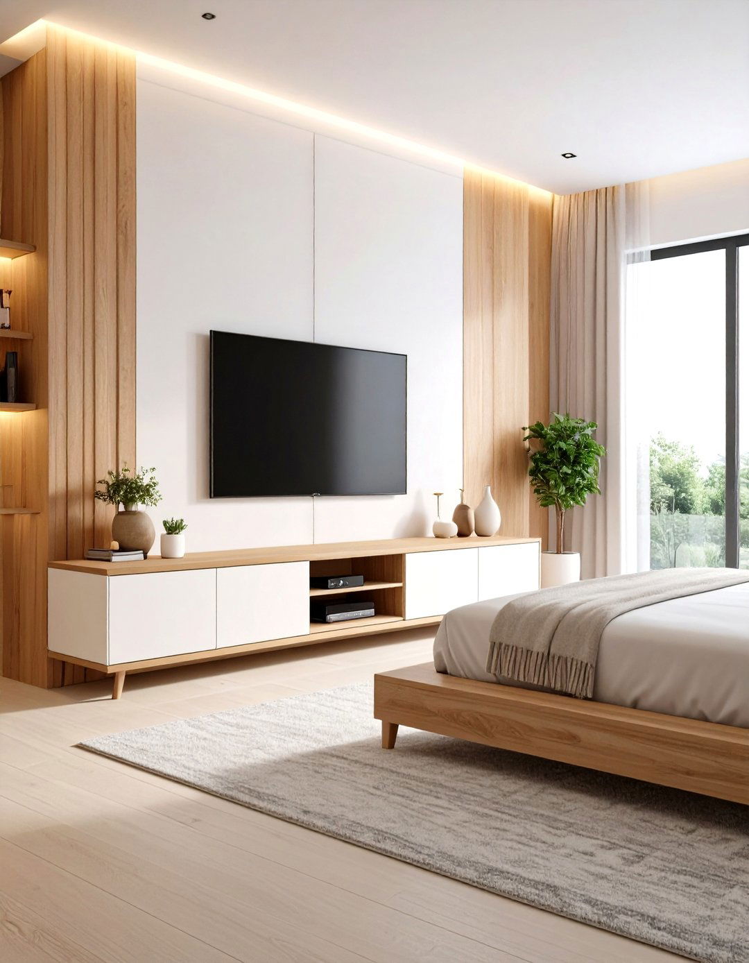 A Pop Up TV Lift Cabinet in the Living Room - 30 living room ideas with tv