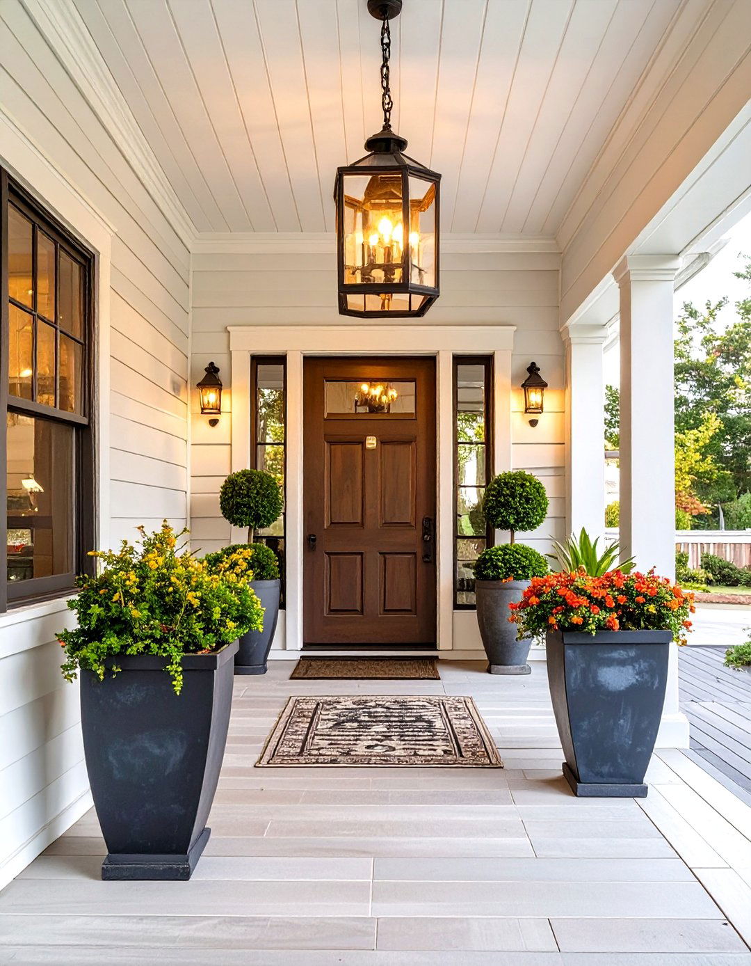 30 Long Front Porch Decorating Ideas for Your Home - We Love Home Blog