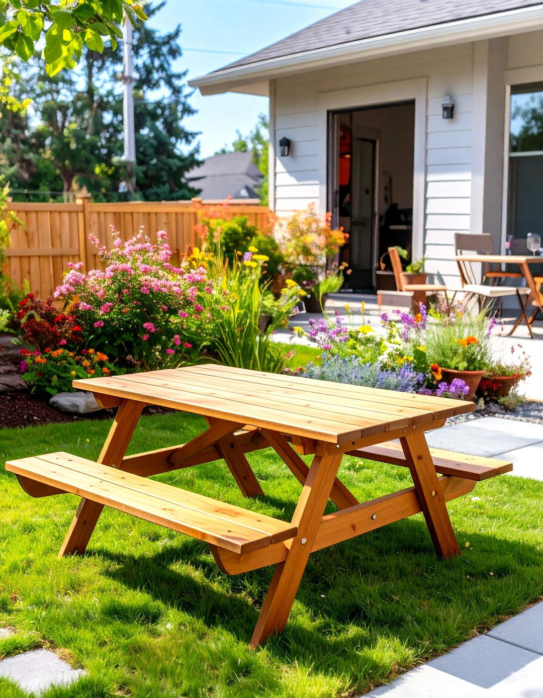 A Portable Folding Picnic Table - 30 small patio furniture ideas