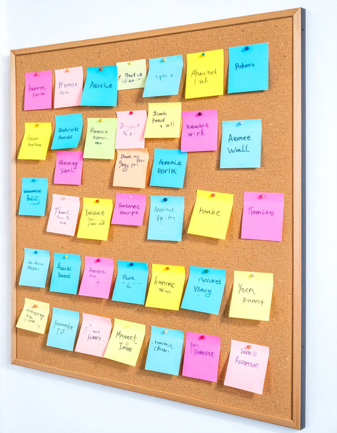 A Post it Note Advice Wall - 30 work baby shower ideas