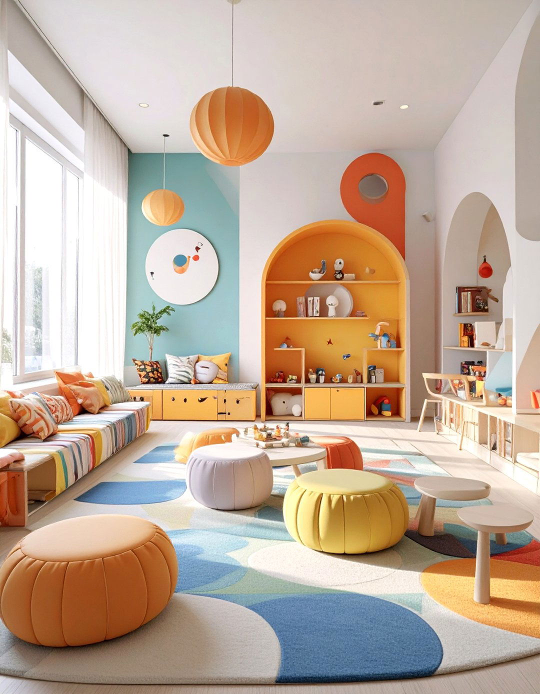 A Postmodernism Inspired Playroom - 30 interior design education ideas