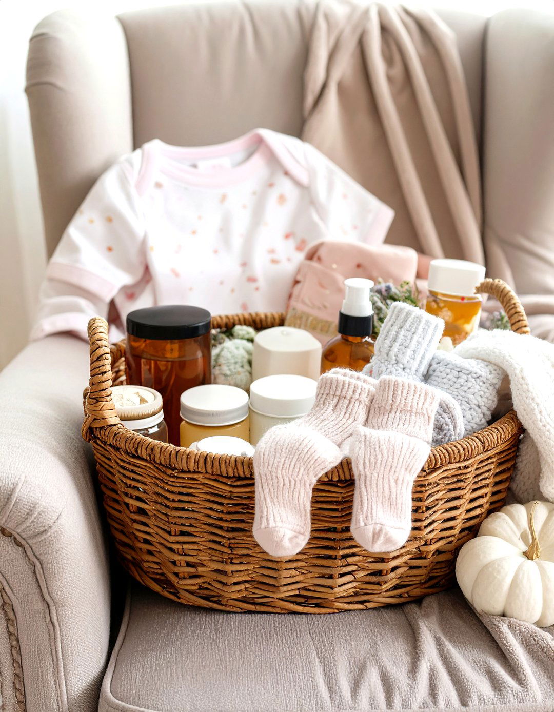 A Postpartum Recovery Basket for Mom - 30 baby shower gift basket ideas