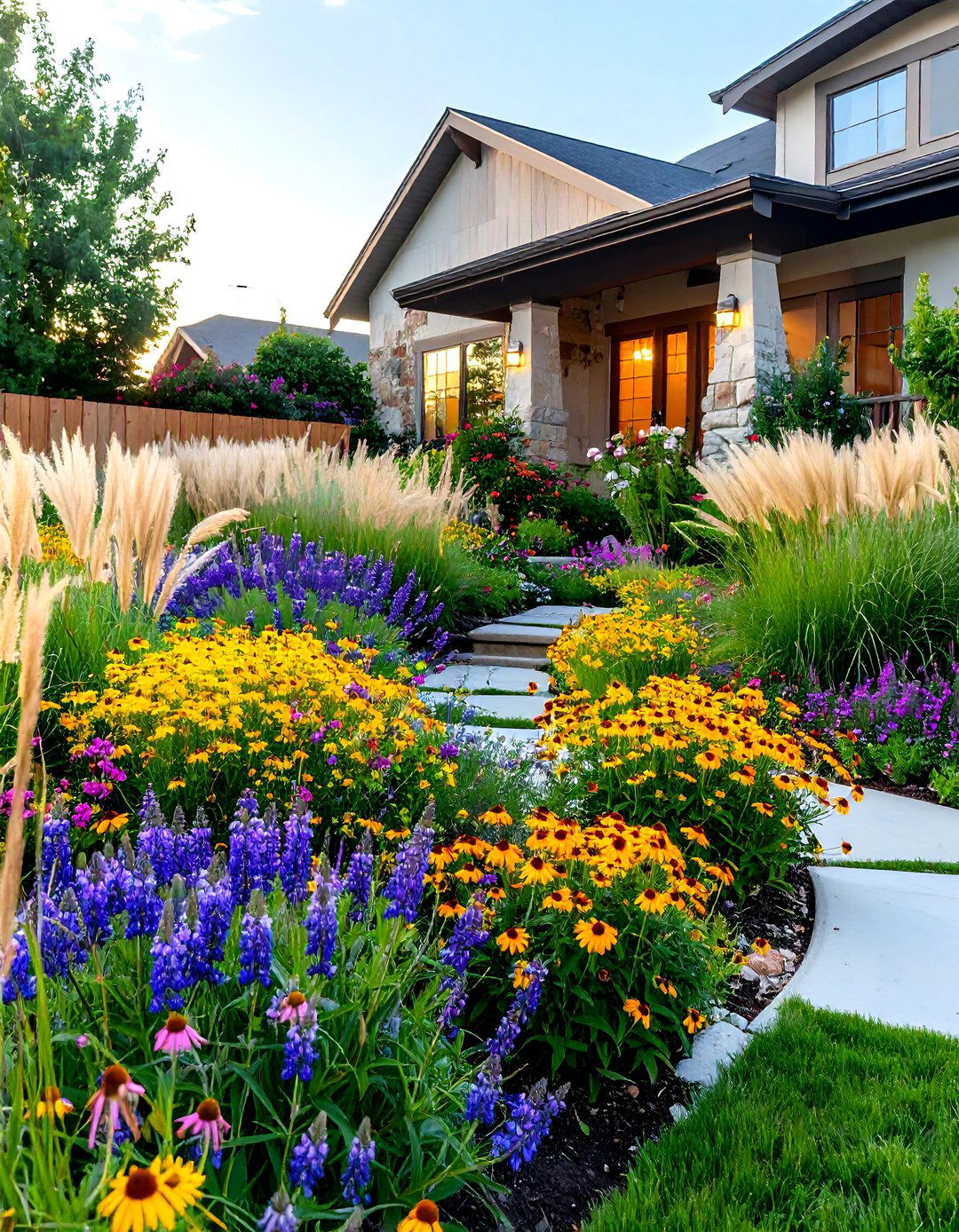 A Prairie Style Front Yard Landscape - 30 landscaping ideas for front yards
