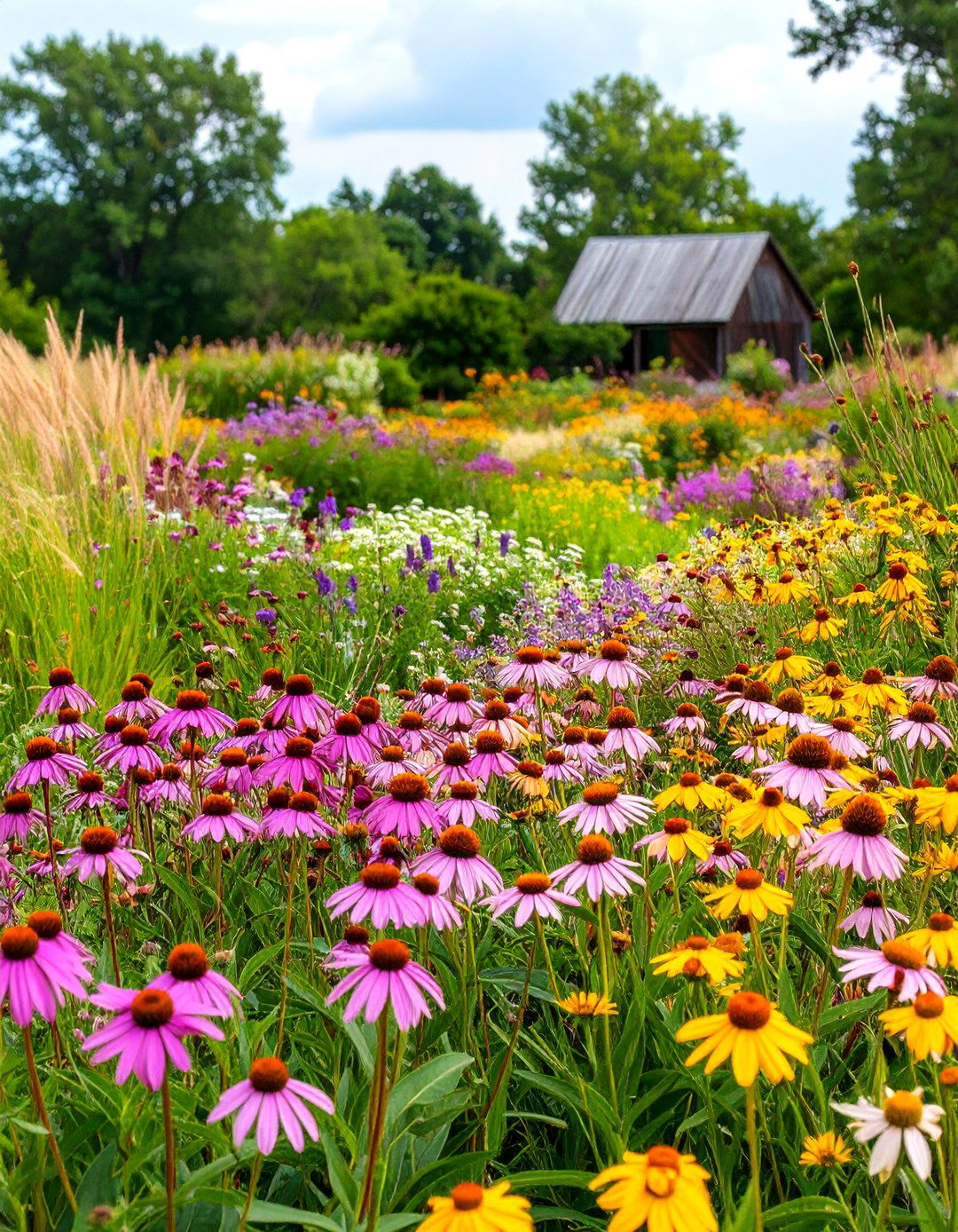 A Prairie Style Perennial Garden - 30 perennial garden ideas