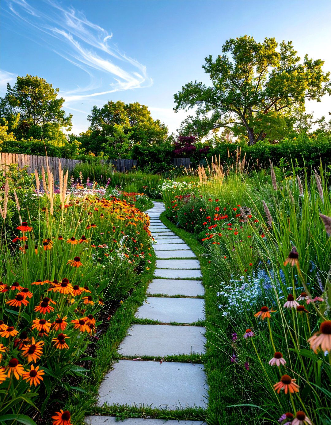 A Prairie Style Wildflower Meadow - 30 backyard garden ideas