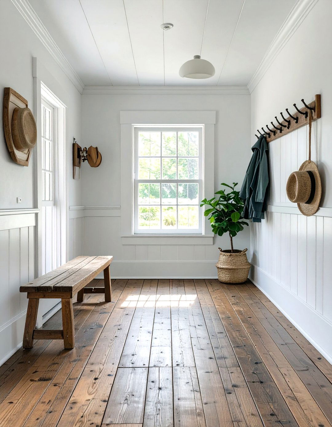 A Primitive Colonial Entryway - 30 colonial interior design ideas