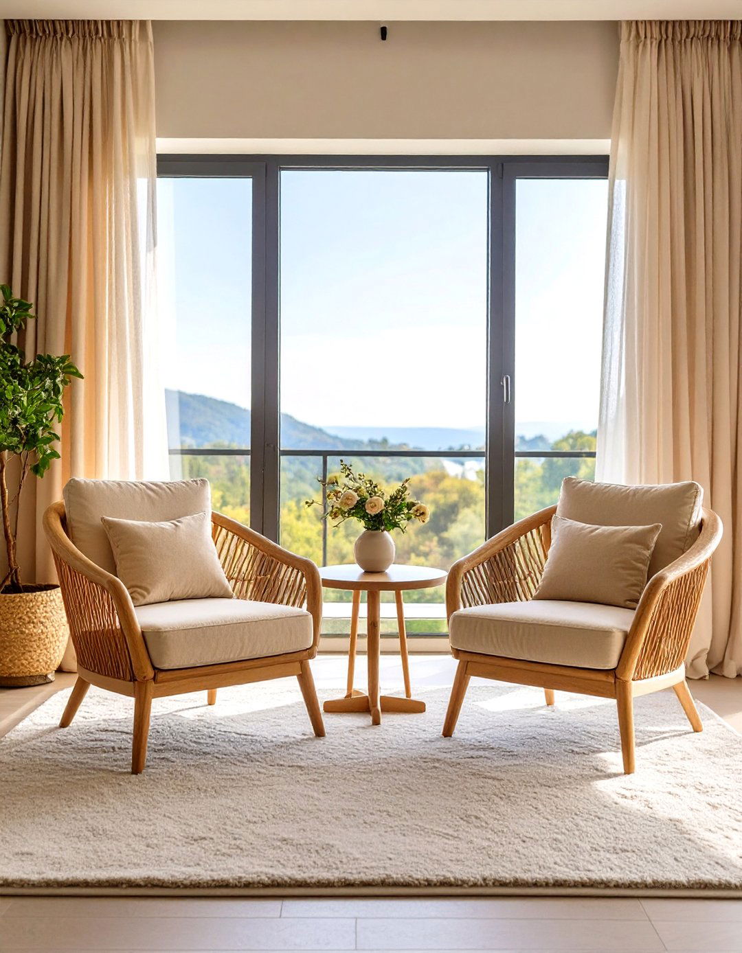 A Private Seating Area for Two - 30 romantic bedroom ideas