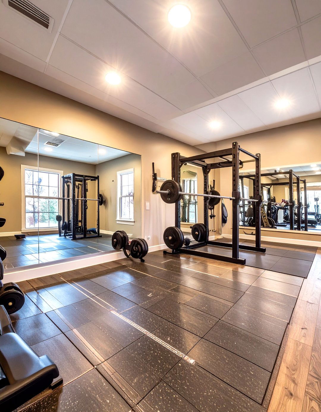 A Professional Grade Home Gym - 30 garage addition ideas