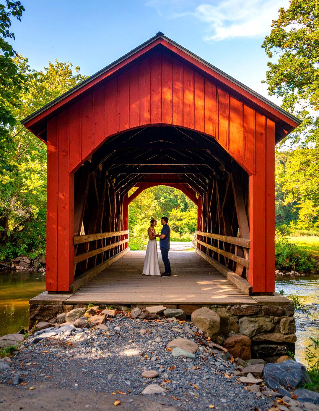 A Proposal on a Historic Covered Bridge - 30 outdoor proposal ideas