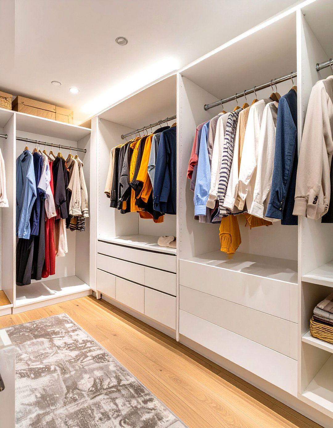A Pull Down Closet Rod - 30 small walk in closet design ideas