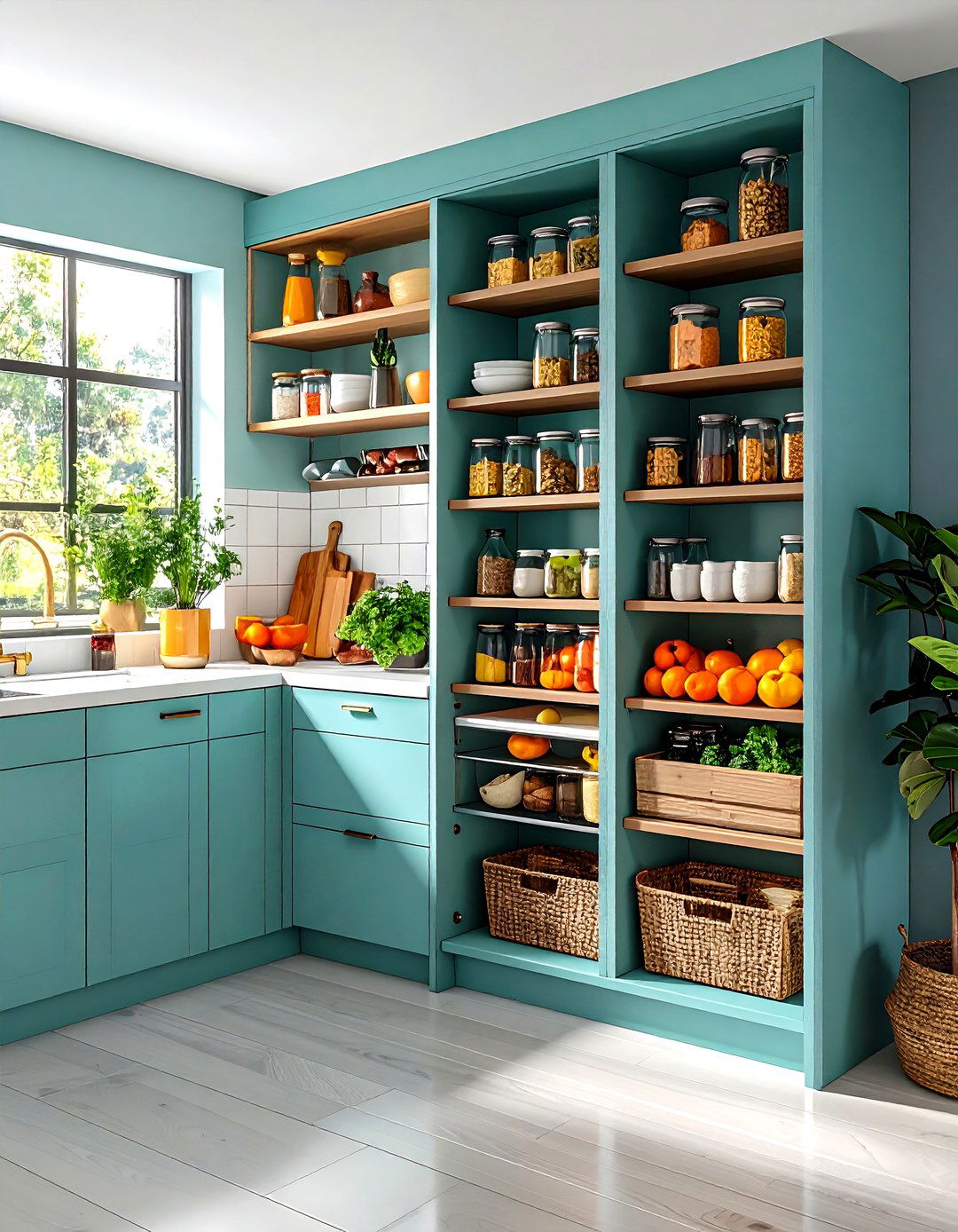 A Pull Out Pantry Kitchen Corner - 30 kitchen corner ideas