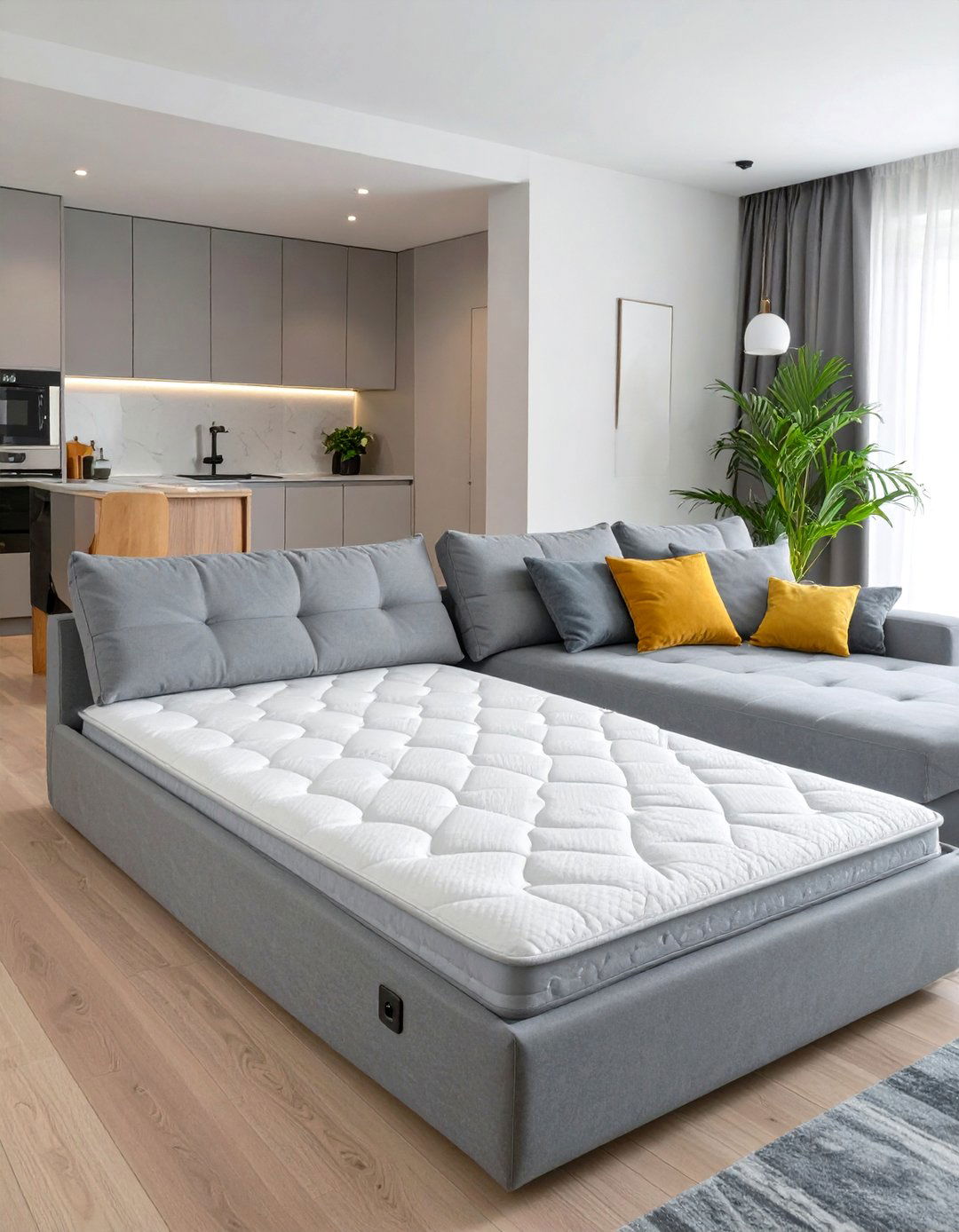 A Pull Out Sofa Bed - 30 small space living room ideas