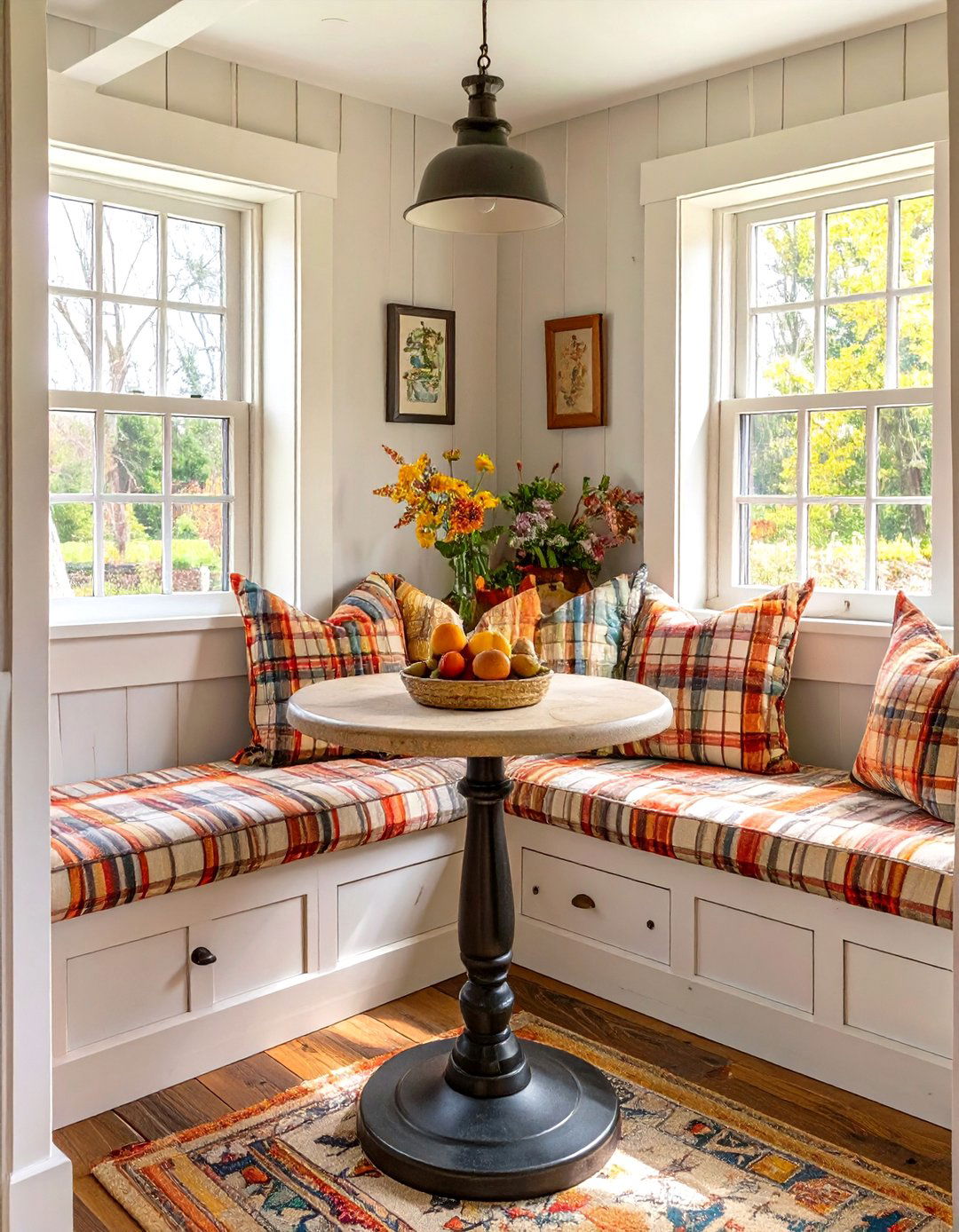 A Quaint Breakfast Nook in a Small Country Kitchen - 30 small country kitchen ideas
