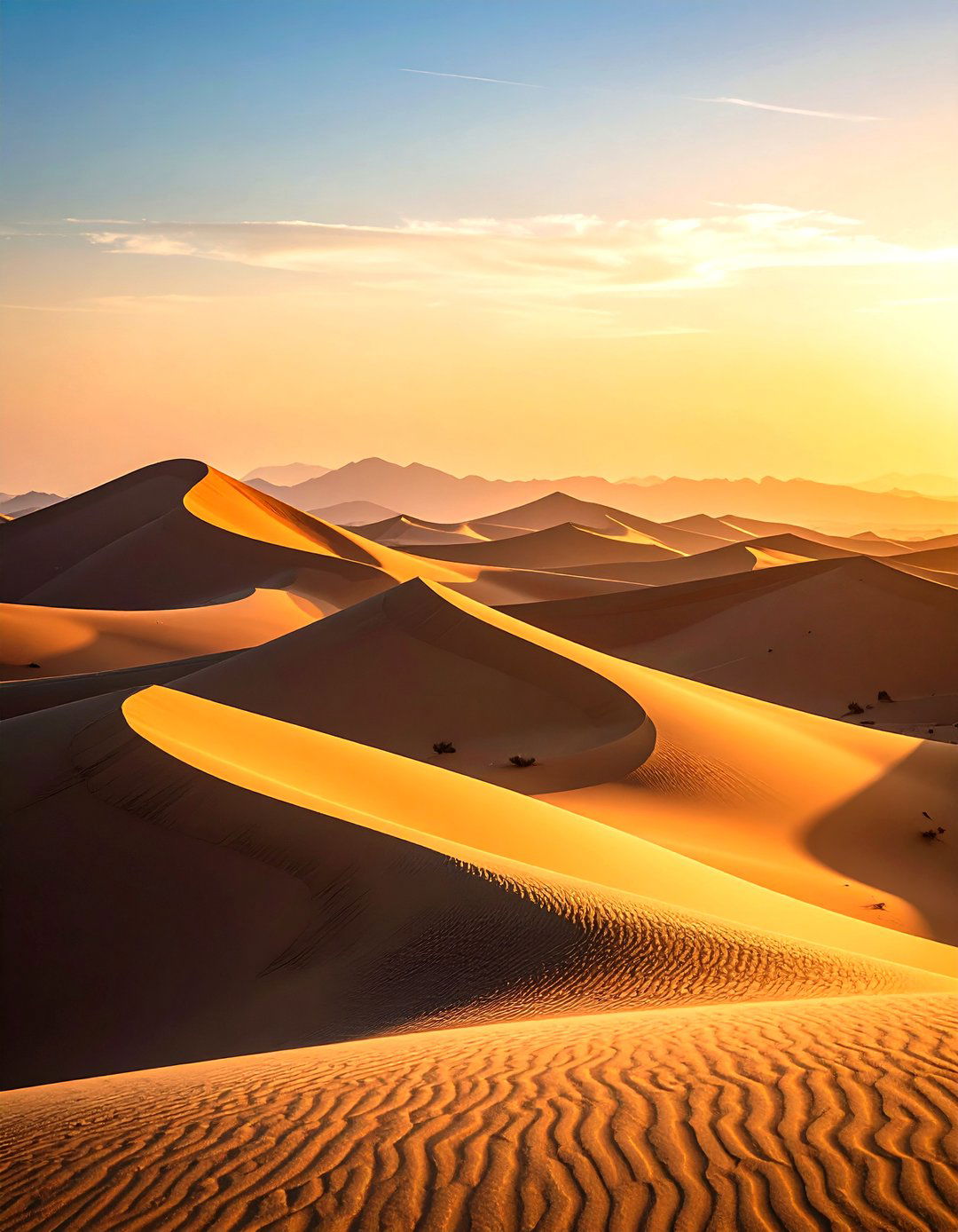 A Quiet Desert Dune Landscape - 30 landscape drawing ideas