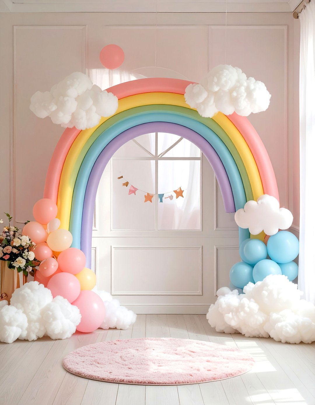A Rainbow After the Storm Shower - 30 baby shower ideas for girl