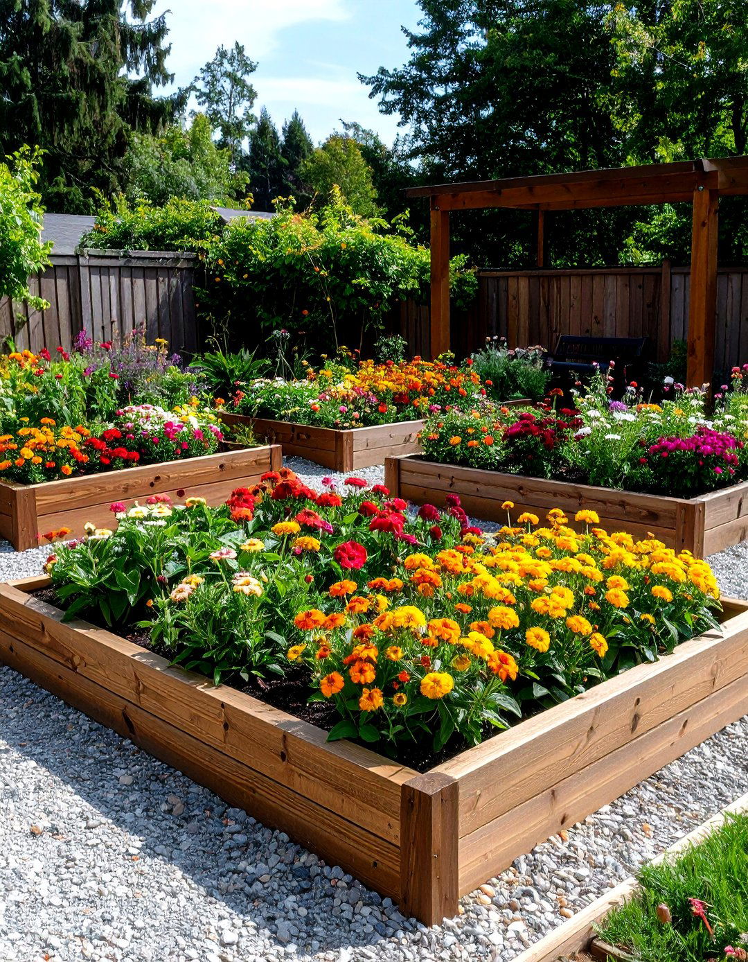 A Raised Bed Flower Garden Layout - 30 flower garden designs